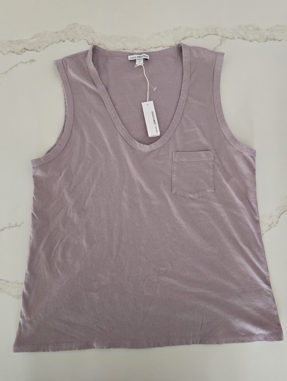 NWT James Perse Lavender Scoop Neck Tank